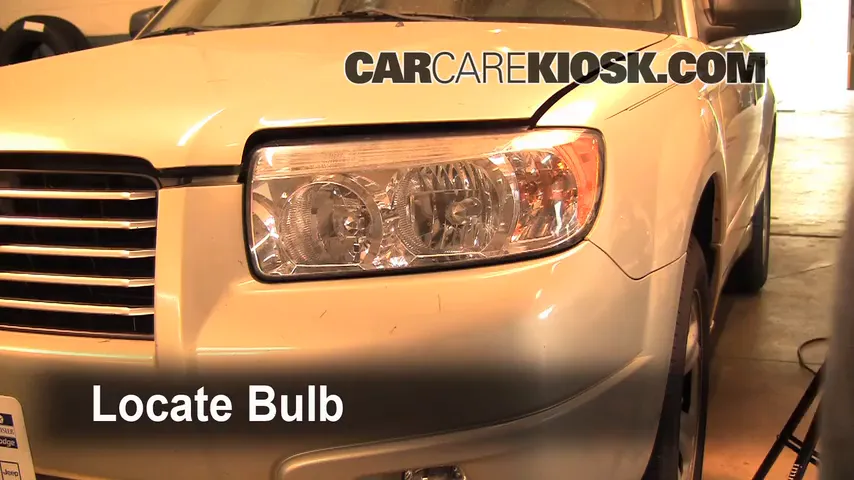 2006 Subaru Forester X 2.5L 4 Cyl. Lights Highbeam (replace bulb)
